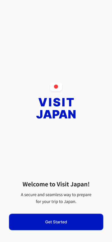 J-ESTA service entry screen.