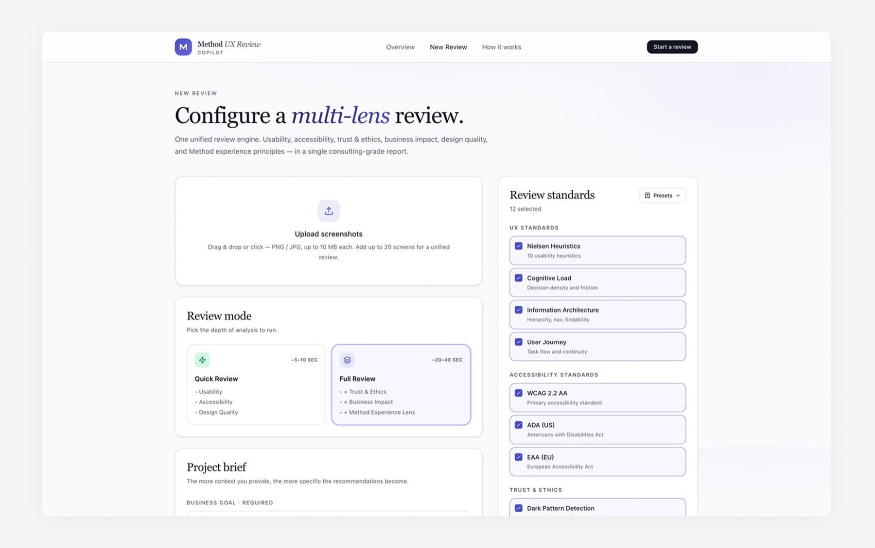 Method AI UX review copilot