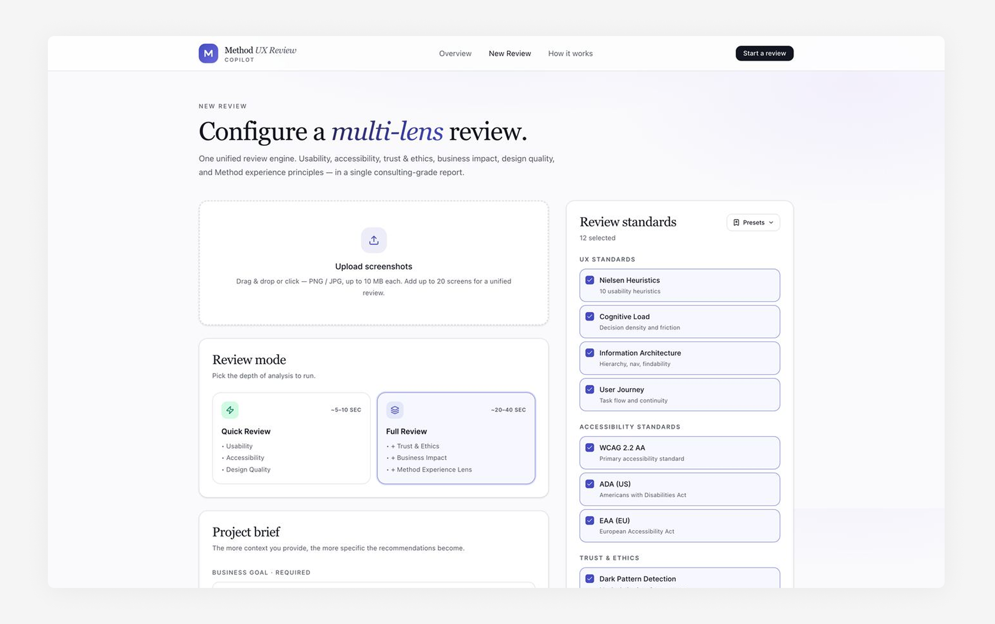 Method AI UX review copilot