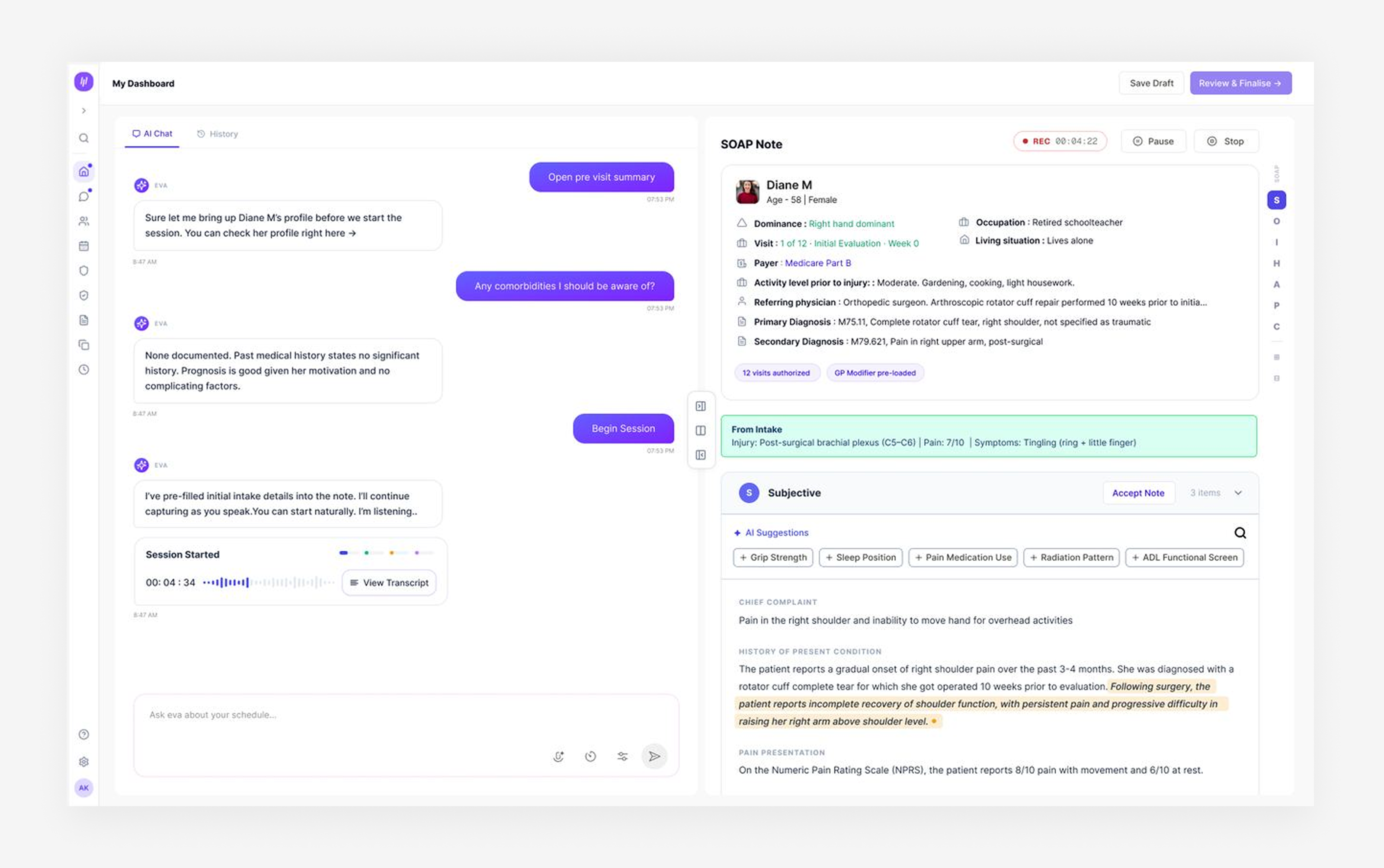 WebPT Gen 3 EMR and AI-assisted clinical documentation