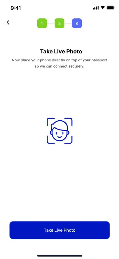 J-ESTA identity verification summary screen